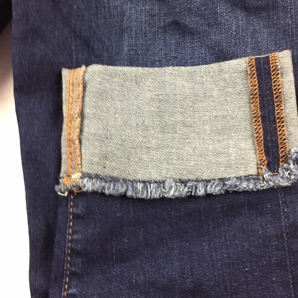 NWT LOFT cuffed indigo jeans - Picture 2 of 5